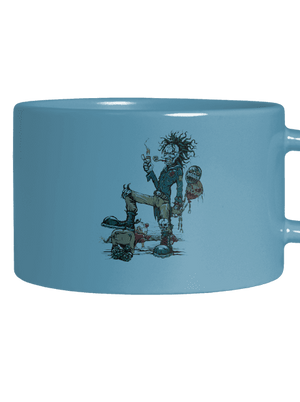 Evil clown macaron bögre Blue Macaron