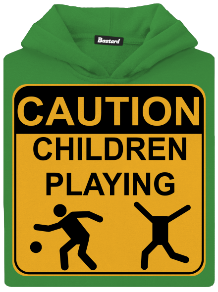 Children Playing gyerek kenguruzsebes pulóver Kelly Green AWD