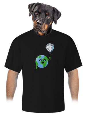 Ballon unisex túlméretezett póló Black