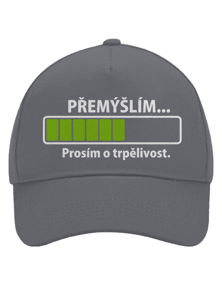 Gondolkodom baseballsapka Graphite grey