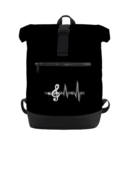 A zene az életem hátizsák Black