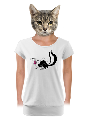 női póló elasztikus alsó szegéllyel