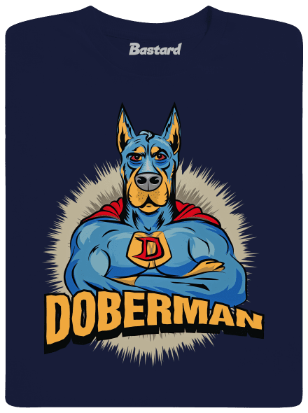 Doberman férfi póló Navy