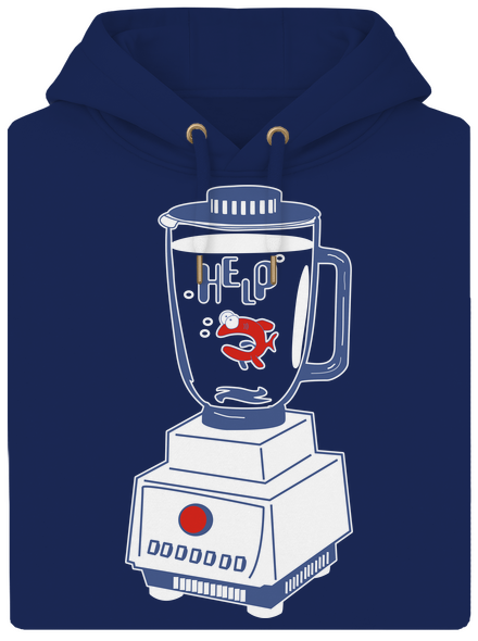 Keverő unisex prémium pulóver Navy