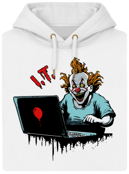 I.T. Clown unisex prémium pulóver Snowwhite