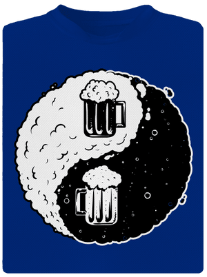 Jin Jang sör férfi sportpóló Royal Blue Mal