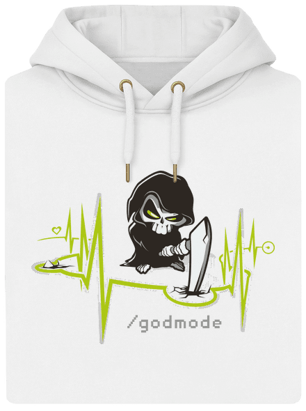 Isteni beavatkozás unisex prémium pulóver Snowwhite