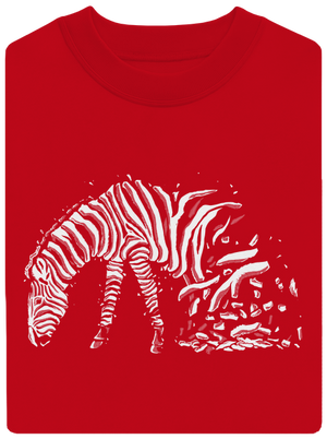Zebra szerelem unisex crewneck Red