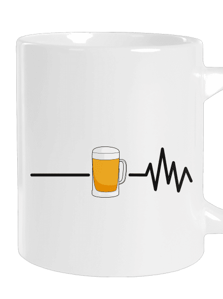 Beer help nagy bögre White