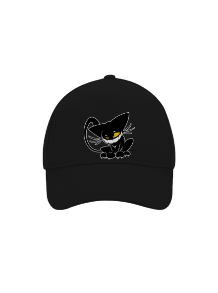 Evil cat baseballsapka Black