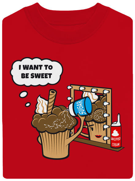 Sweet muffin unisex crewneck Red