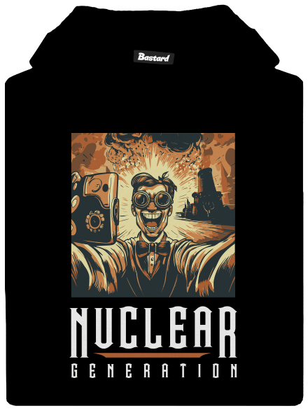 Nuclear generation gyerek kenguruzsebes pulóver Black