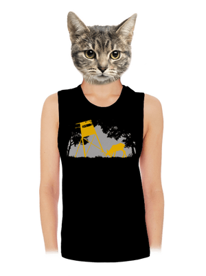 Erdei harmónia női bővített trikó Black