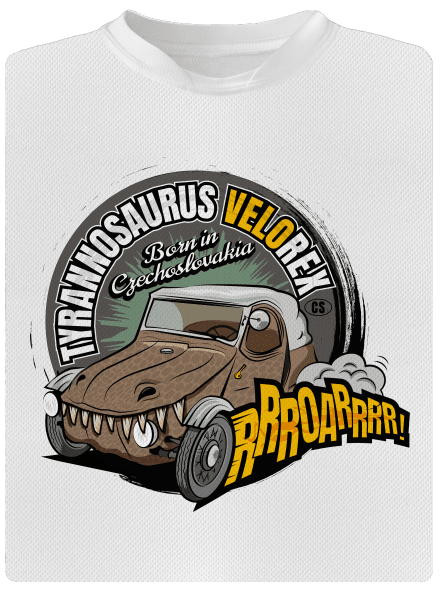 Tyrannosaurus Velorex gyerek sport póló White