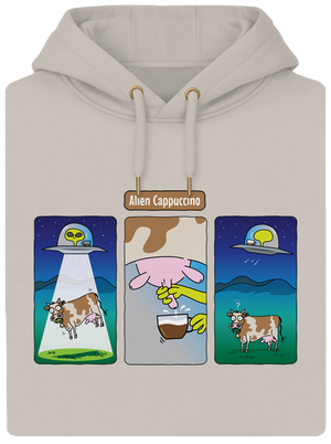 Alien Cappuccino unisex prémium pulóver Pastel Macchiato