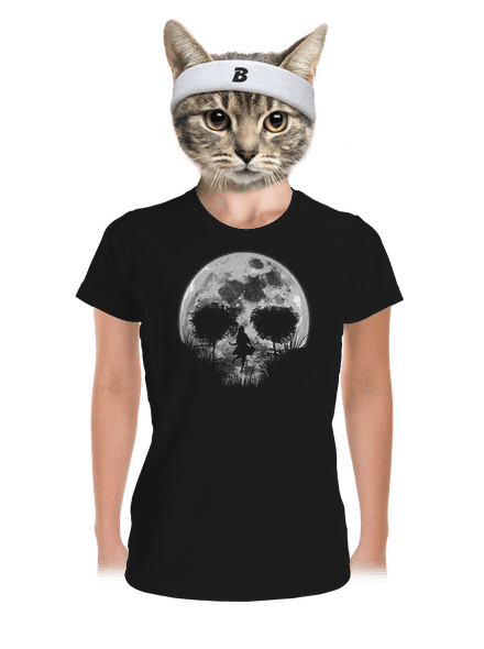 Halálos telihold női sportpóló Black