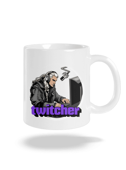 Twitcher hagyományos bögre White