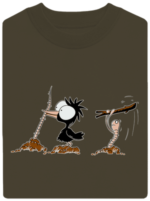 Vigyázz melyik végét fogod unisex crewneck Urban Khaki