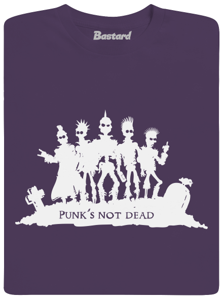 Punks not dead! férfi póló Urban Purple