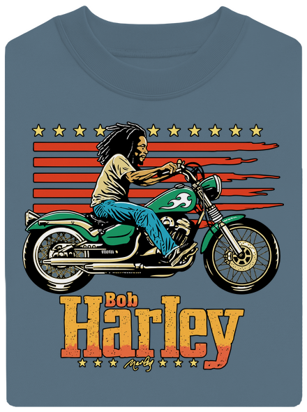 Bob Harley unisex crewneck Nordic Blue