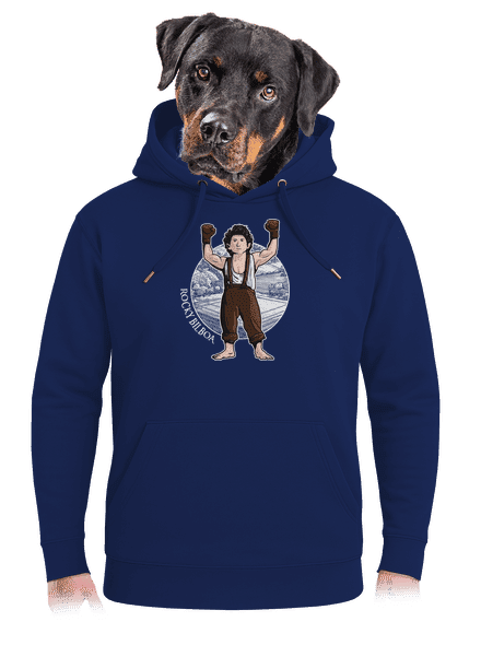 Rocky Bilboa unisex prémium pulóver Navy