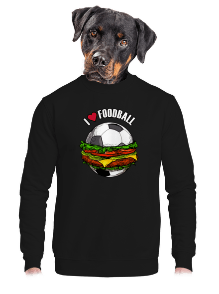 Foodball unisex crewneck Black