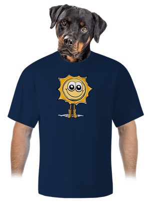 Szivárvány lesz unisex túlméretezett póló Midnight Blue