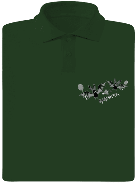 Batminton férfi pólóingek Bottle Green Mal