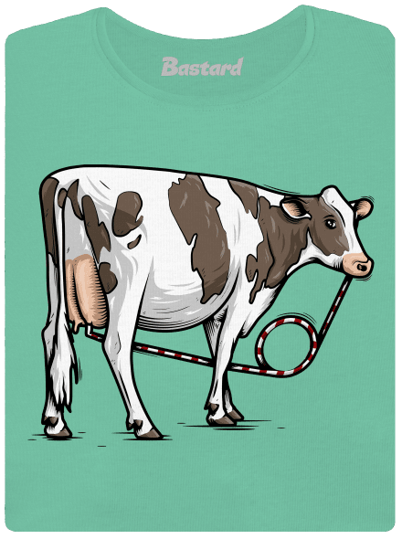 Cow drink prémium női póló Mint Mal