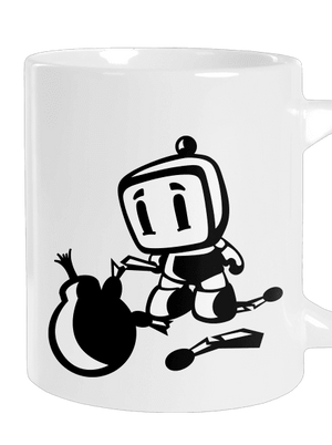 Bomberman nagy bögre White