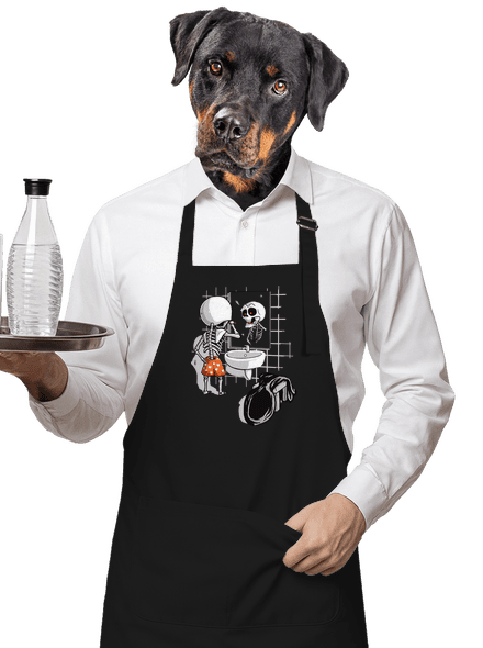 Jó reggelt kívánok kötény Black