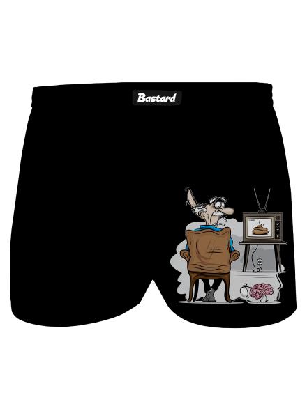 TV News férfi alsó nadrág Black