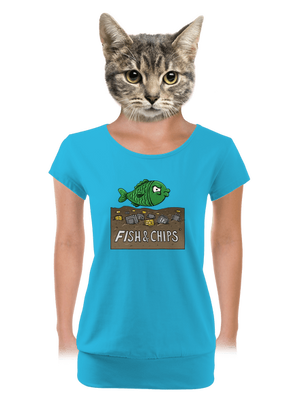 női póló elasztikus alsó szegéllyel