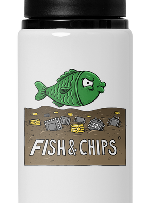 Fish and IT chips kulacs White