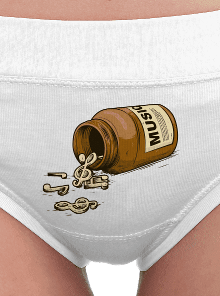 Music Pills női bugyik White