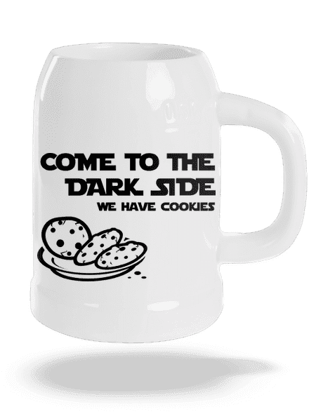 Come to the dark side söröskorsó White