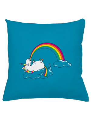 A szivárvány titka párna Blue Turquoise