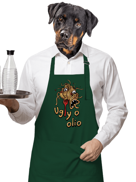 Ugly o olio kötény Bottle Green