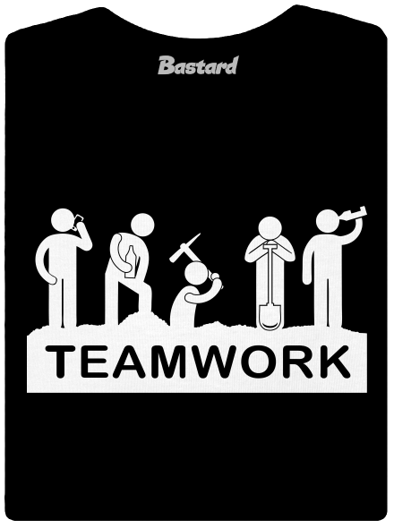 Csapatmunka női póló Black