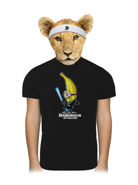 Bananakin Skywalker gyerek sport póló Black