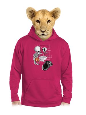 Jó reggelt kívánok gyerek kenguruzsebes pulóver Hot Pink