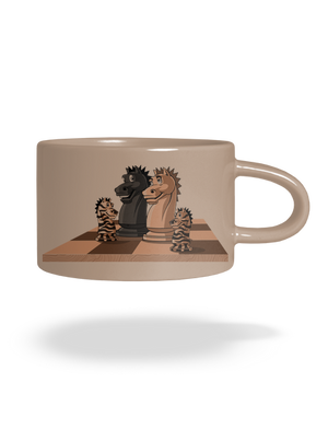 Sakkcsalád macaron bögre Brown Macaron