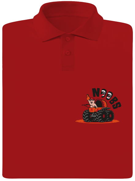 Monster stroller férfi pólóingek Red Mal