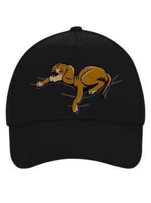 Alvó kutya baseballsapka Black