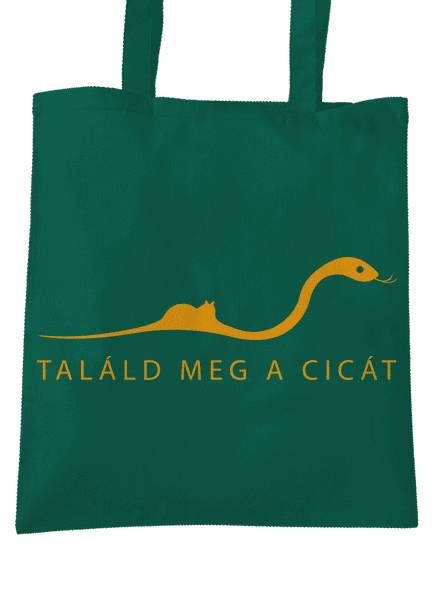 Találd meg a cicát táska Bottle Green