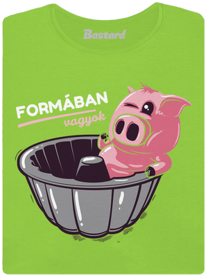 Formában női póló Apple Green