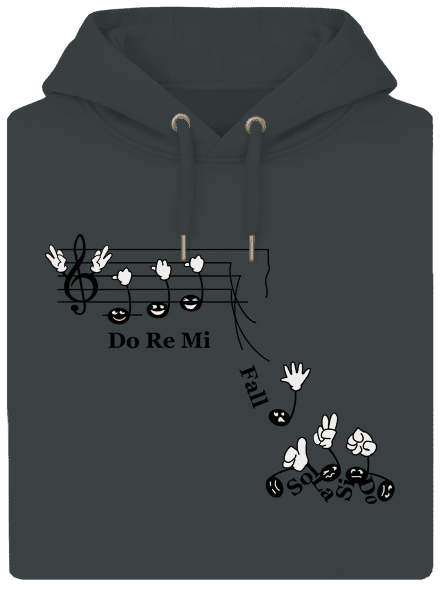Do re mi fall unisex prémium pulóver Charcoal