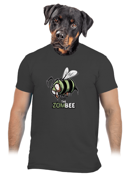 ZomBee férfi póló Dark Grey