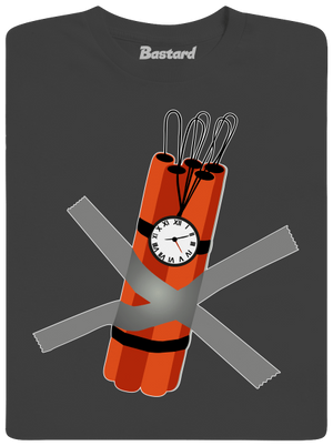 Dinamit férfi hosszú ujjú póló Dark Grey