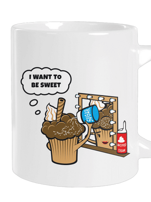 Sweet muffin nagy bögre White